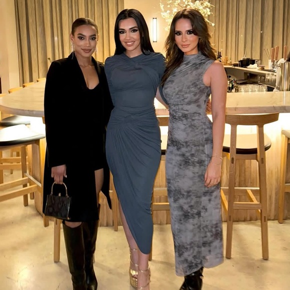 Zara Dresses & Skirts - Zara - Gray Printed Dress with Tulle